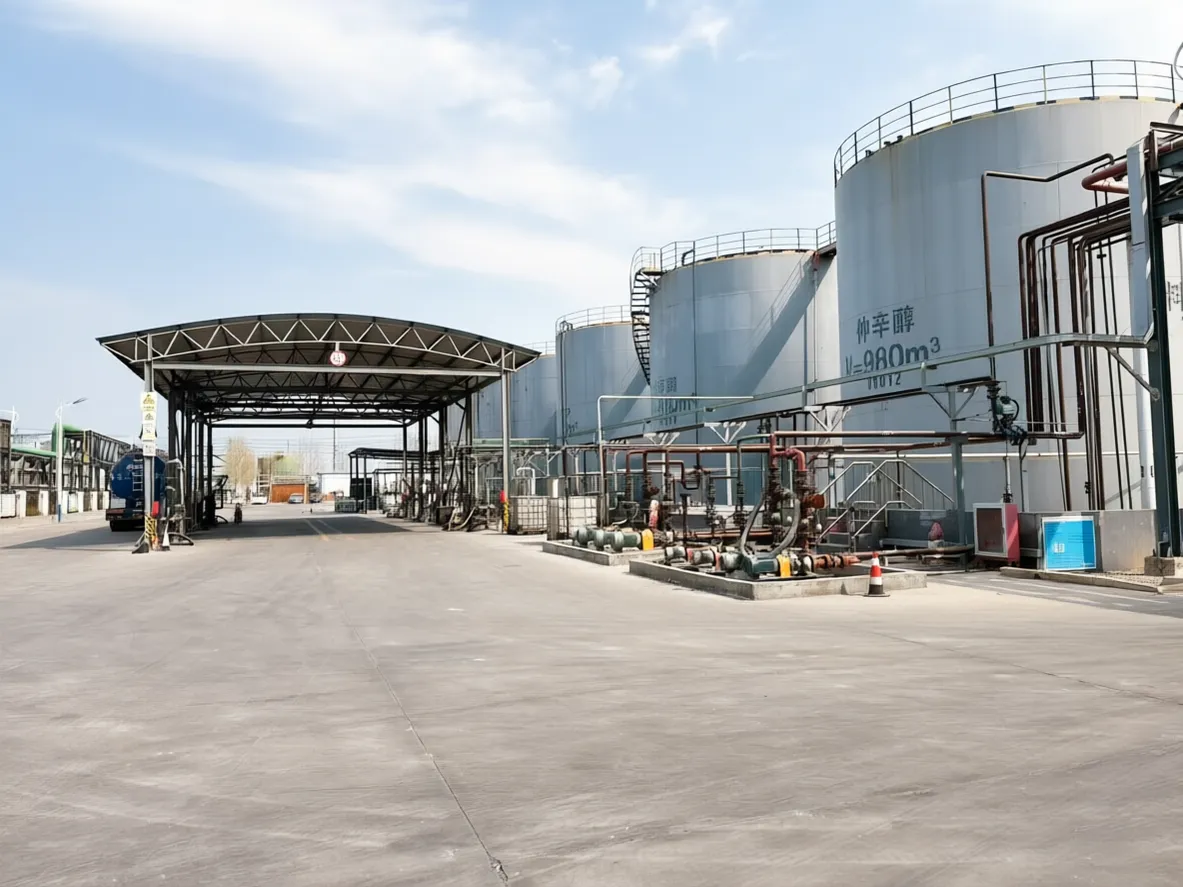 Industrial loading and unloading area - Raw material and finished product handling zone